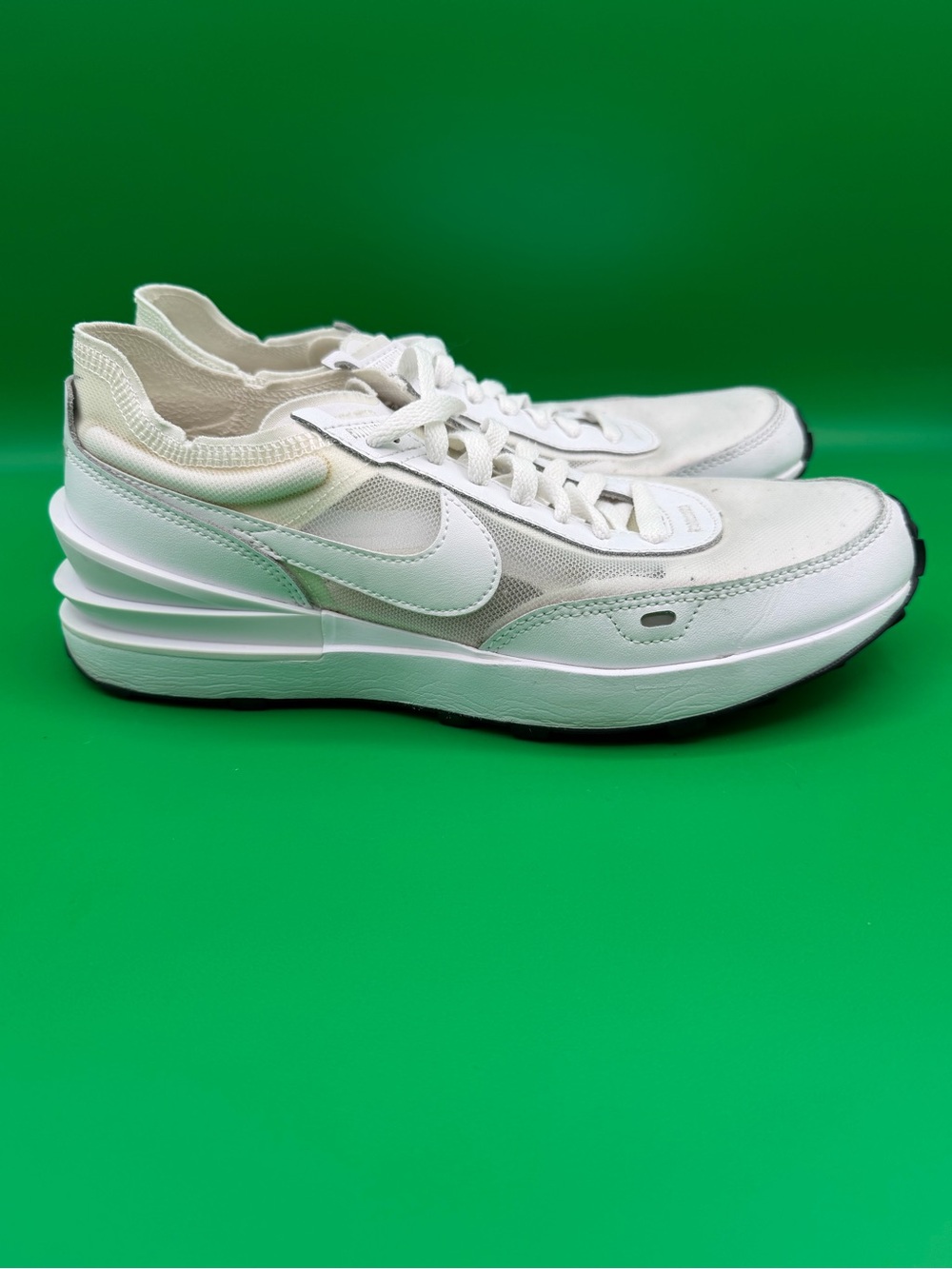 NIKE WOMEN'S WAFFLE ONE WHITE TRAINER SHOE SNEAKERS DC2533 103 SZ 10
